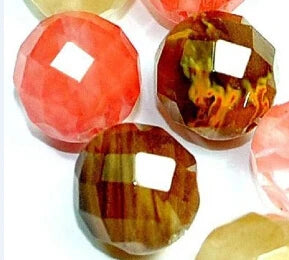 Red Watermelon Tourmaline Beads-ToShay.org