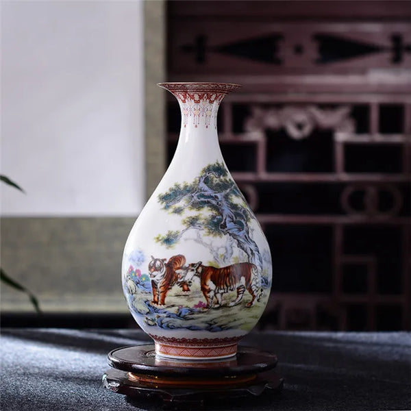 Snow Flower Porcelain Vase-ToShay.org