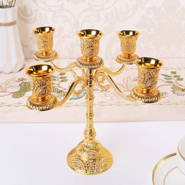 Gold Embossed Candelabras-ToShay.org