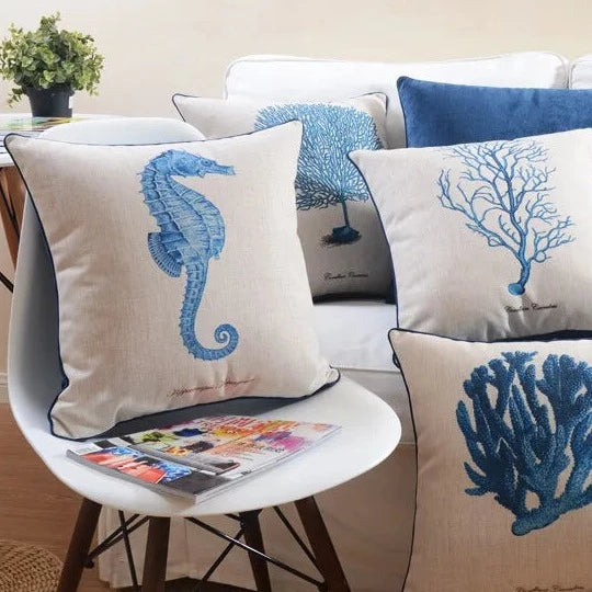 Marine Life Cushion Covers-ToShay.org