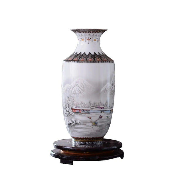 Snow Flower Porcelain Vase-ToShay.org