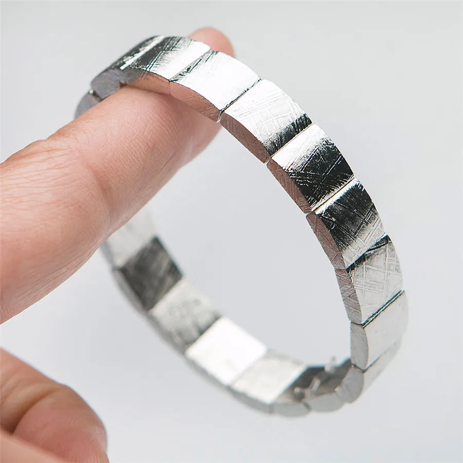 Silver Meteorite Bracelet-ToShay.org