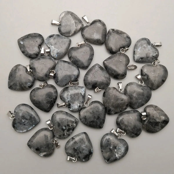 Mixed Crystal Heart Pendants-ToShay.org