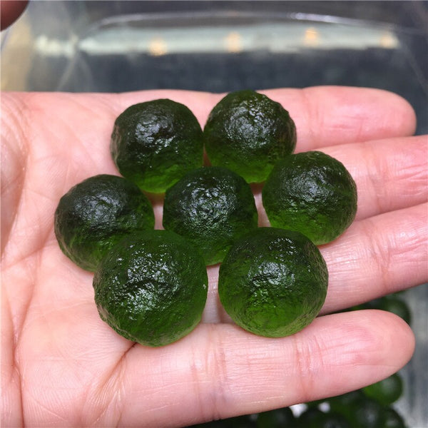 Green Moldavite Meteorite Glass-ToShay.org