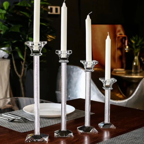 Clear Crystal Candlestick-ToShay.org