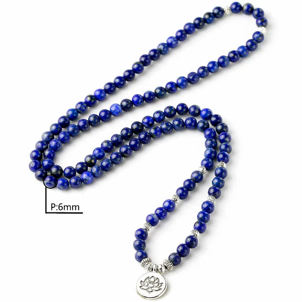 Blue Lapis Lazuli Mala Beads-ToShay.org