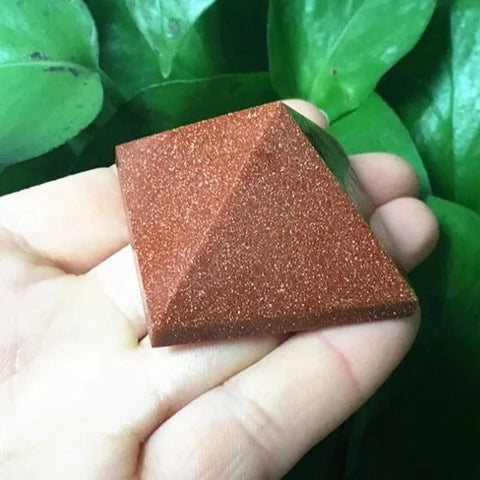 Red Gold Sandstone Pyramid-ToShay.org
