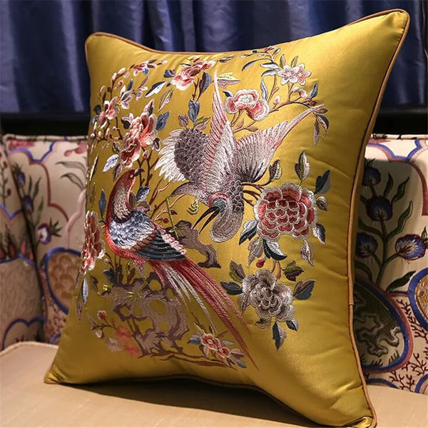 Satin Birds Cushion-ToShay.org