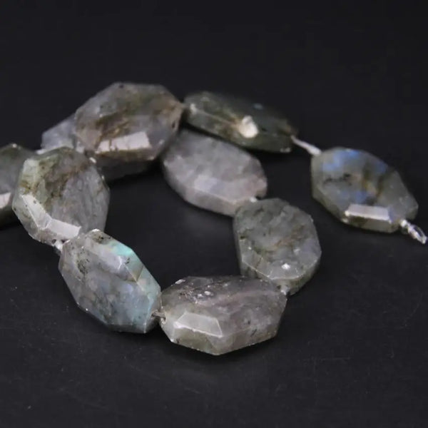 Grey Labradorite Slab Beads-ToShay.org
