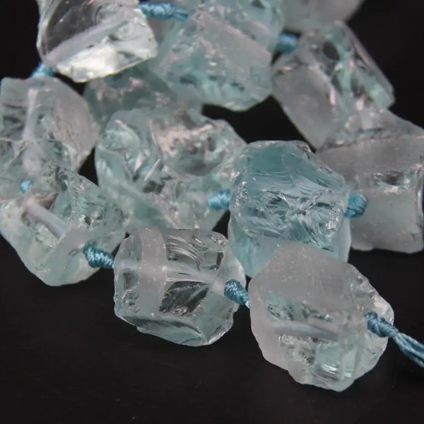 Blue Crystal Nugget Beads-ToShay.org