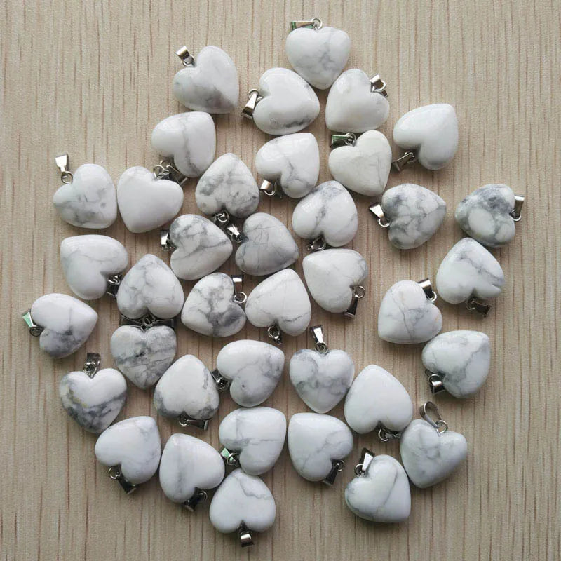 Mixed Crystal Heart Pendants-ToShay.org