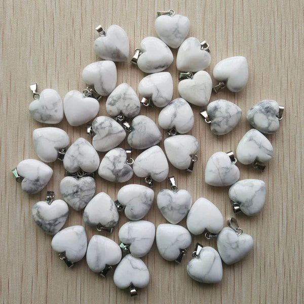 Mixed Crystal Heart Pendants-ToShay.org