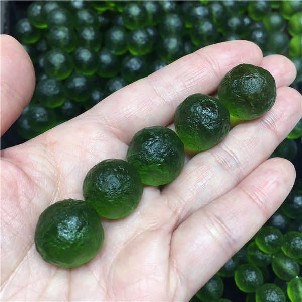 Green Moldavite Meteorite Glass-ToShay.org