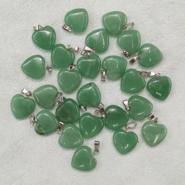 Mixed Crystal Heart Pendants-ToShay.org