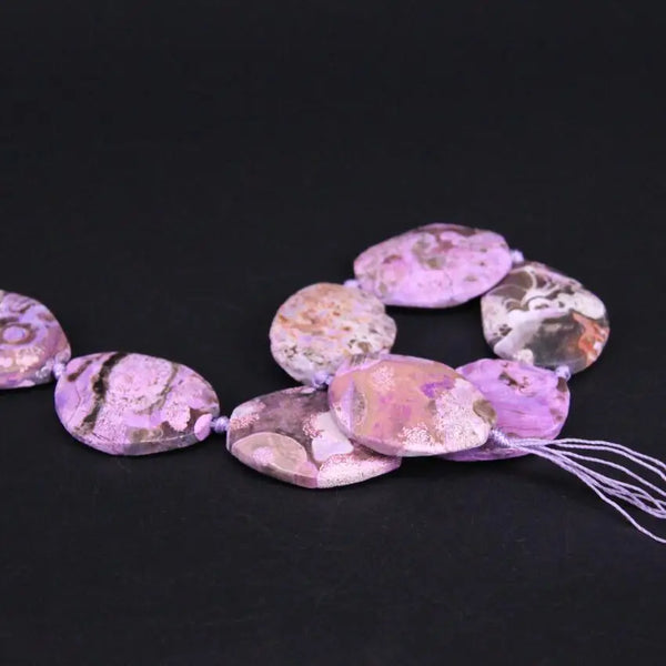 Purple Ocean Agate Beads-ToShay.org
