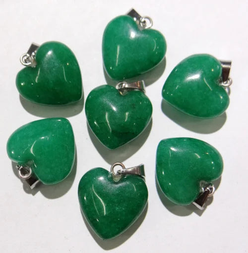 Mixed Crystal Heart Pendants-ToShay.org