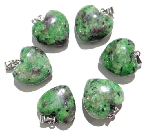 Mixed Crystal Heart Pendants-ToShay.org