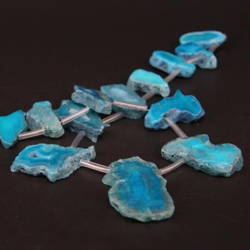 Blue Agate Druzy Slab-ToShay.org