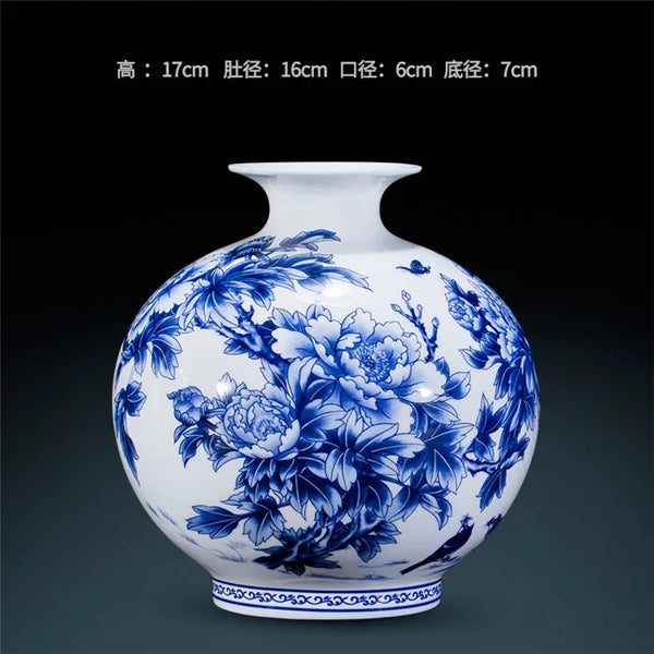 Jingdezhen Blue Porcelain Vases-ToShay.org