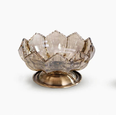 Amber Crystal Glass Vase-ToShay.org