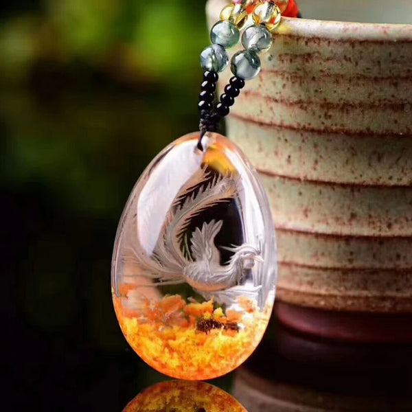 Gold Phoenix Ghost Crystal-ToShay.org