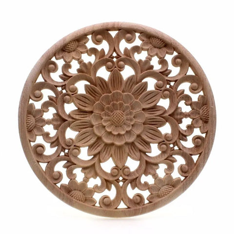 Wood Carved Flower Panel-ToShay.org