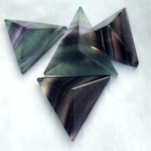 Rainbow Fluorite Pyramid-ToShay.org
