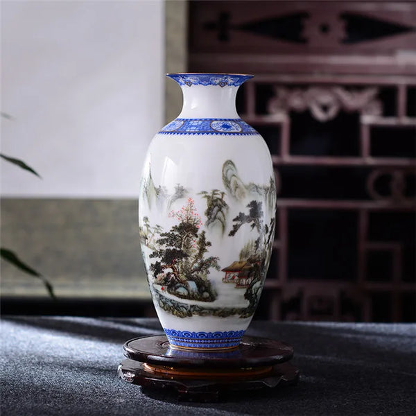 Snow Flower Porcelain Vase-ToShay.org