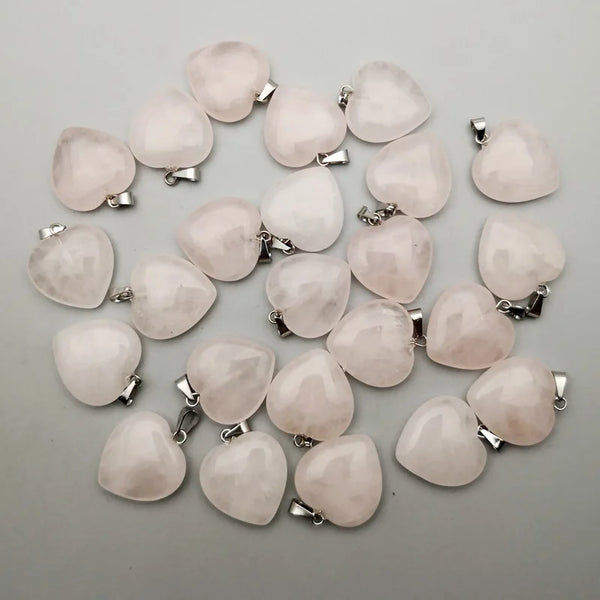 Mixed Crystal Heart Pendants-ToShay.org