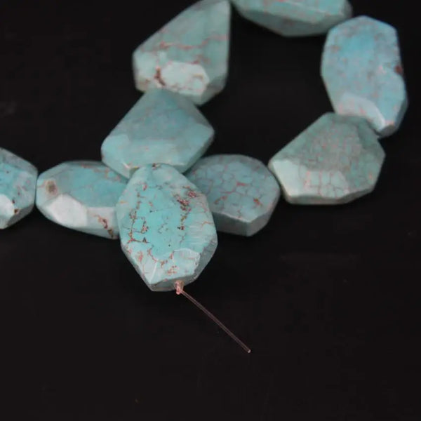 Blue Turquoise Slab Beads-ToShay.org