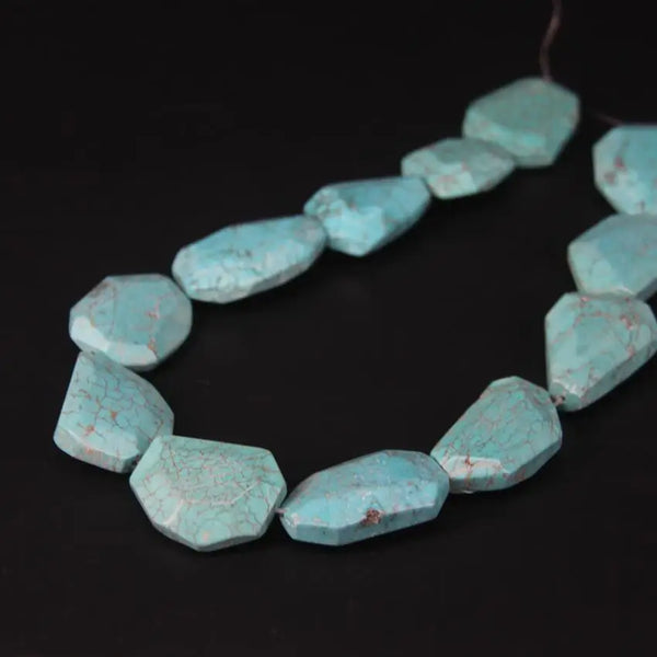 Blue Turquoise Slab Beads-ToShay.org