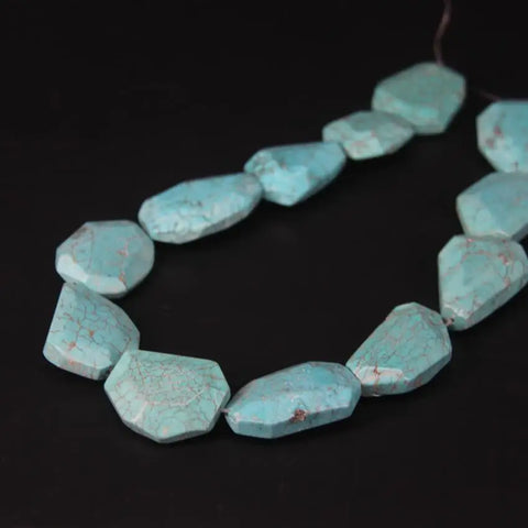 Blue Turquoise Slab Beads-ToShay.org