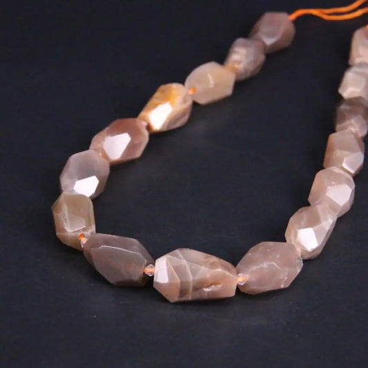 Pink Sunstone Nugget Beads-ToShay.org