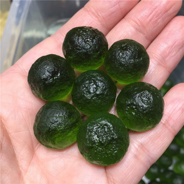 Green Moldavite Meteorite Glass-ToShay.org