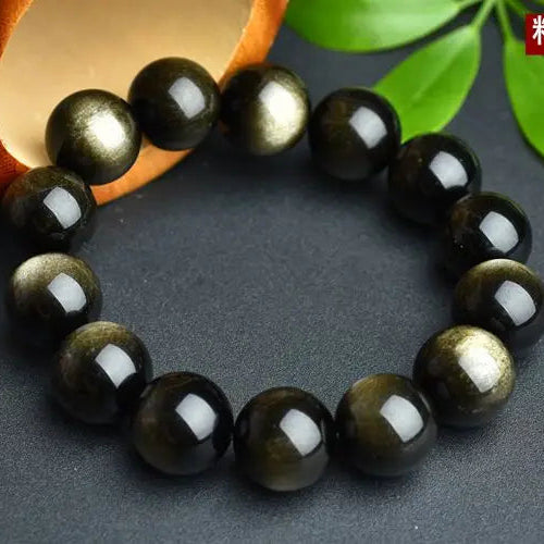 Black Gold Obsidian Bracelet-ToShay.org