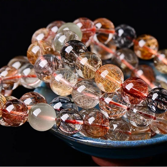 Copper Rutilated Quartz Bracelet-ToShay.org