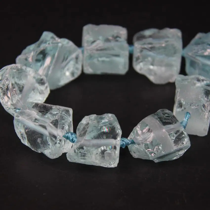Blue Crystal Nugget Beads-ToShay.org