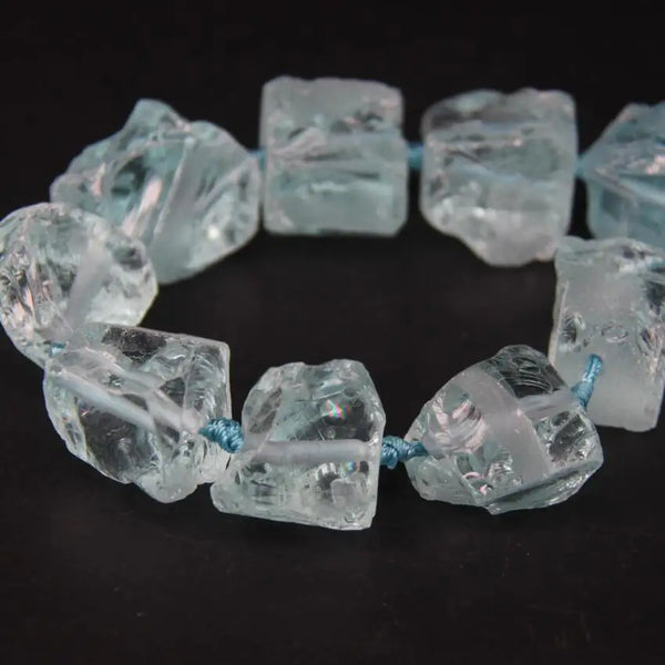 Blue Crystal Nugget Beads-ToShay.org
