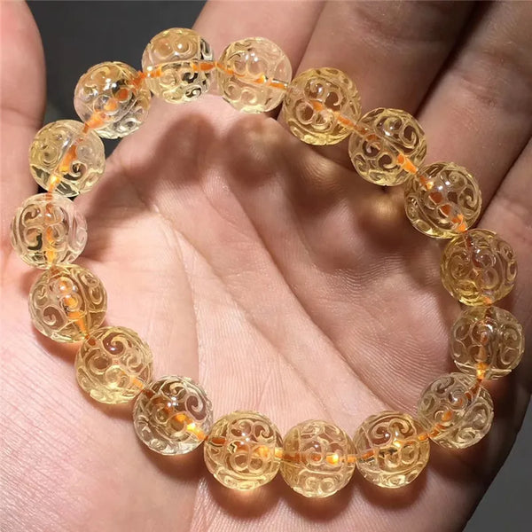 Yellow Citrine Quartz Bracelet-ToShay.org