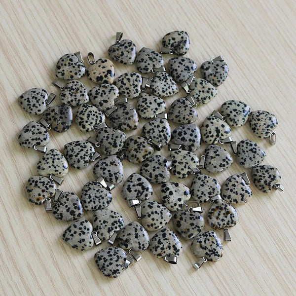 Mixed Crystal Heart Pendants-ToShay.org