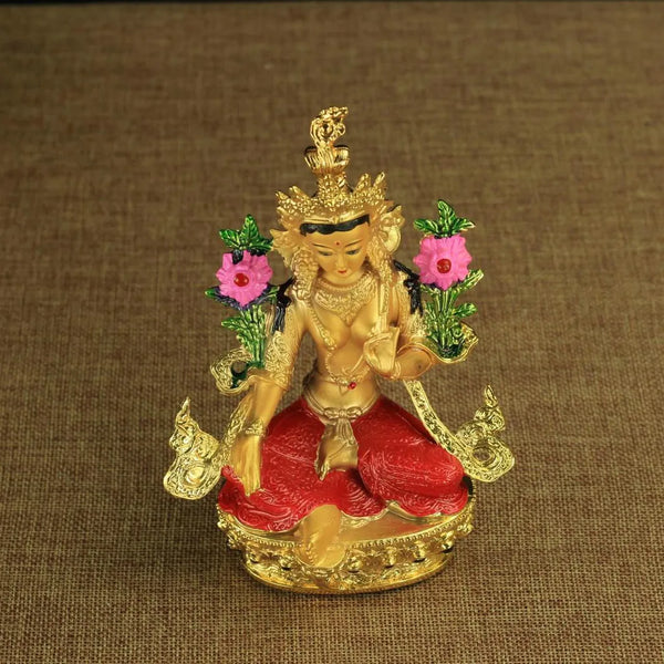 Gold Green Tara Buddha-ToShay.org