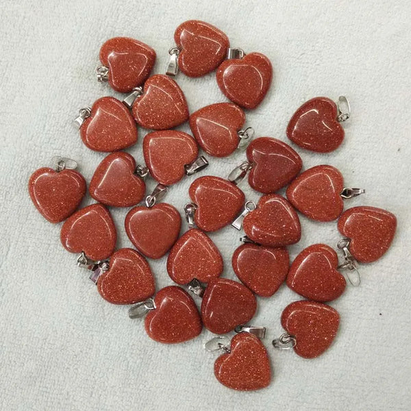 Mixed Crystal Heart Pendants-ToShay.org
