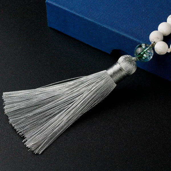 White Howlite Mala Beads-ToShay.org