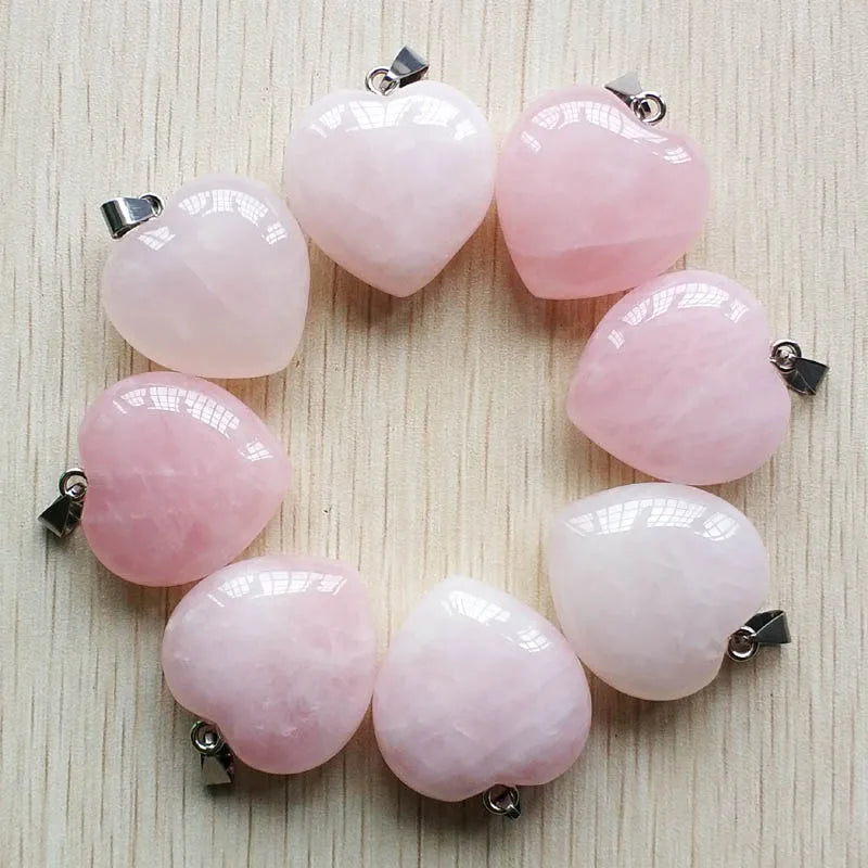 Pink Rose Quartz Heart-ToShay.org