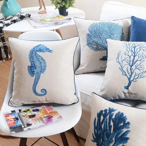 Marine Life Cushion Covers-ToShay.org