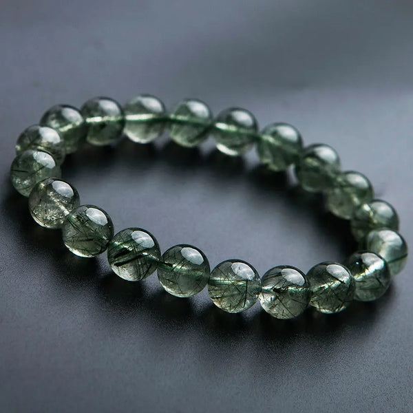 Green Rutilated Quartz Bracelet-ToShay.org