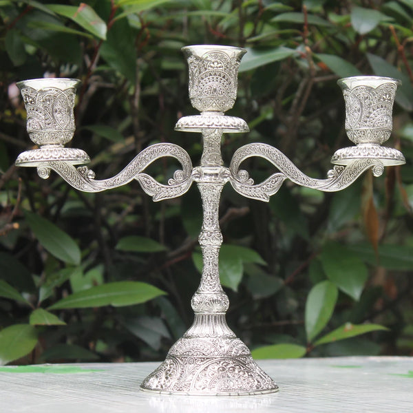 Mixed Embossed Candelabra-ToShay.org