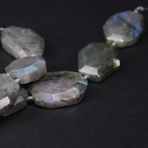 Grey Labradorite Slab Beads-ToShay.org