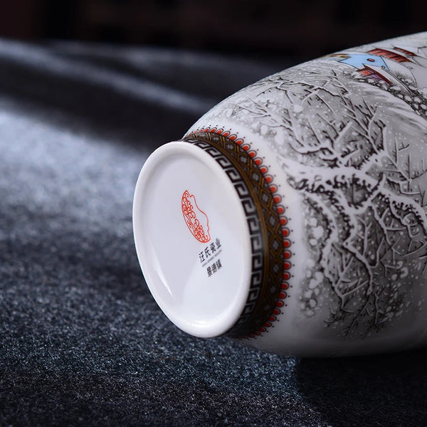 Snow Flower Porcelain Vase-ToShay.org