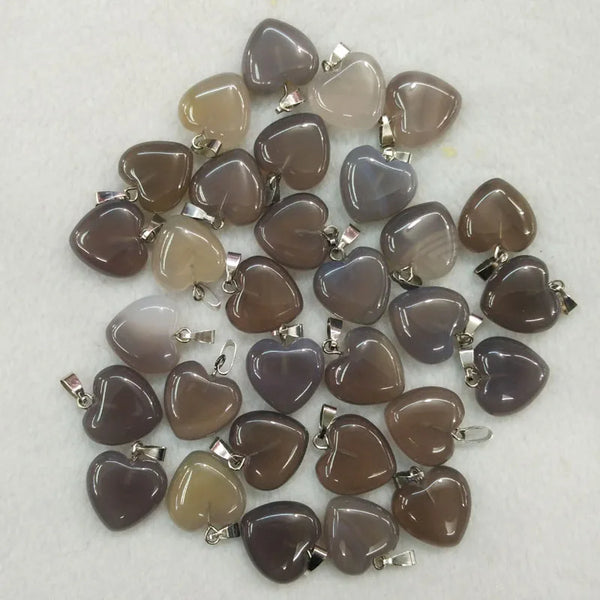 Mixed Crystal Heart Pendants-ToShay.org